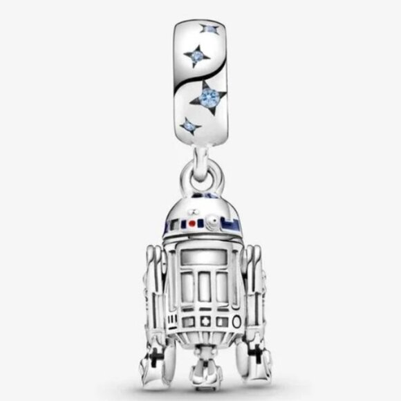 New Pandora Star Wars R2-D2 Dangle Charm Bead - Picture 2 of 4